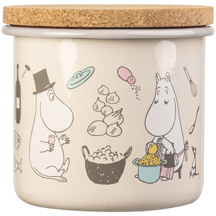 Moomin Bon Appétit Jar with a lid 1,3 L - Muurla - The Official Moomin Shop