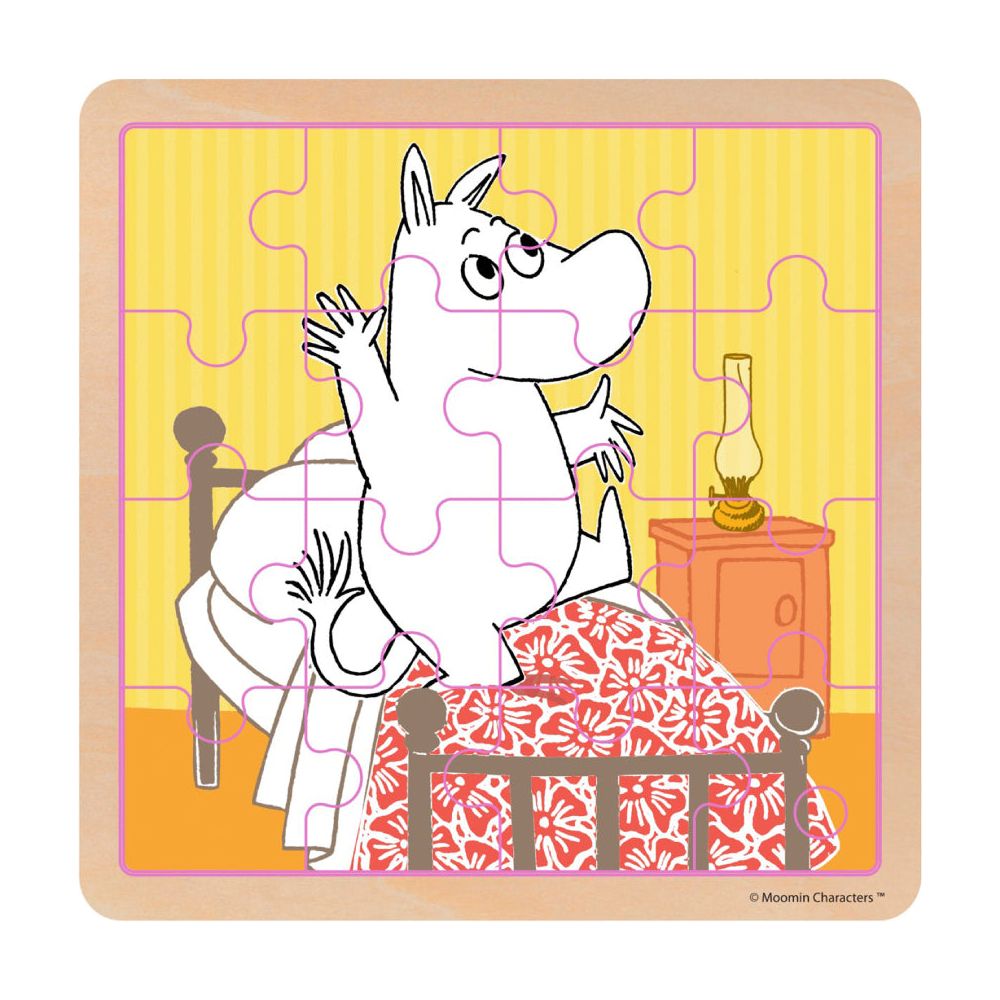Moomin Bedtime Jumping Wooden Square Puzzle - Barbo Toys - The Official Moomin Shop