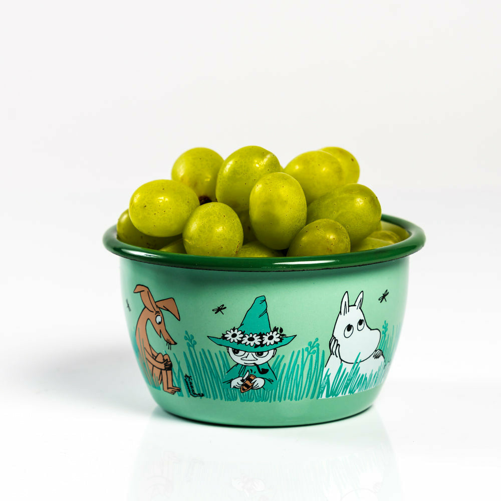 Moomin Friends Bowl 3dl Green - The Official Moomin Shop