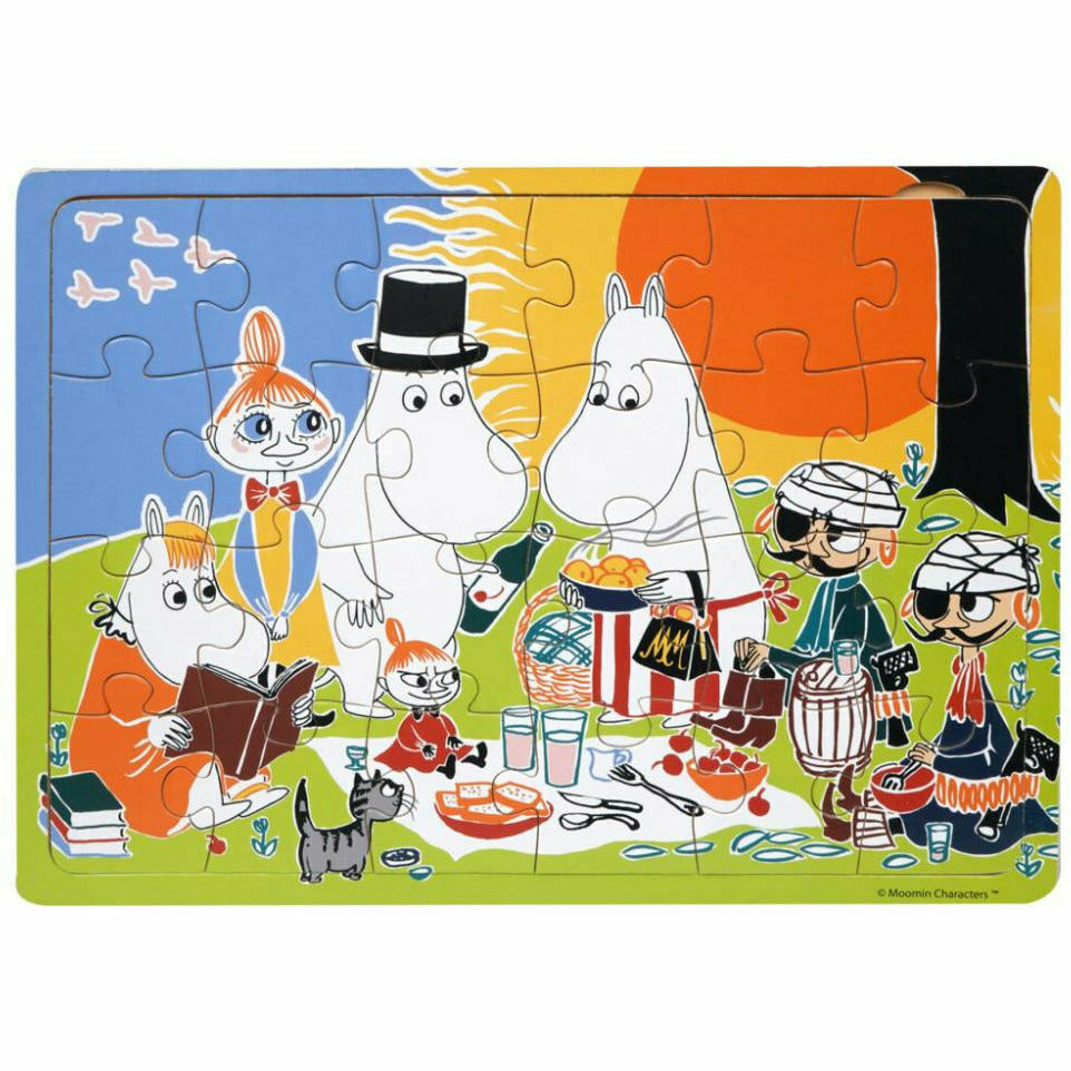 Moomin Picnic Wooden Frame Puzzle - Barbo Toys - The Official Moomin Shop