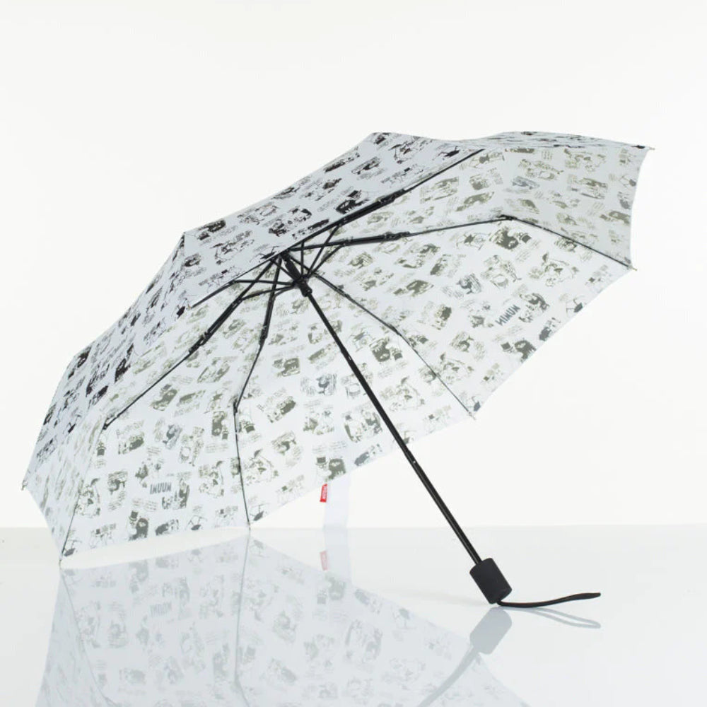 Moomin In The Garden Manual Umbrella White - Lasessor - The Official Moomin Shop