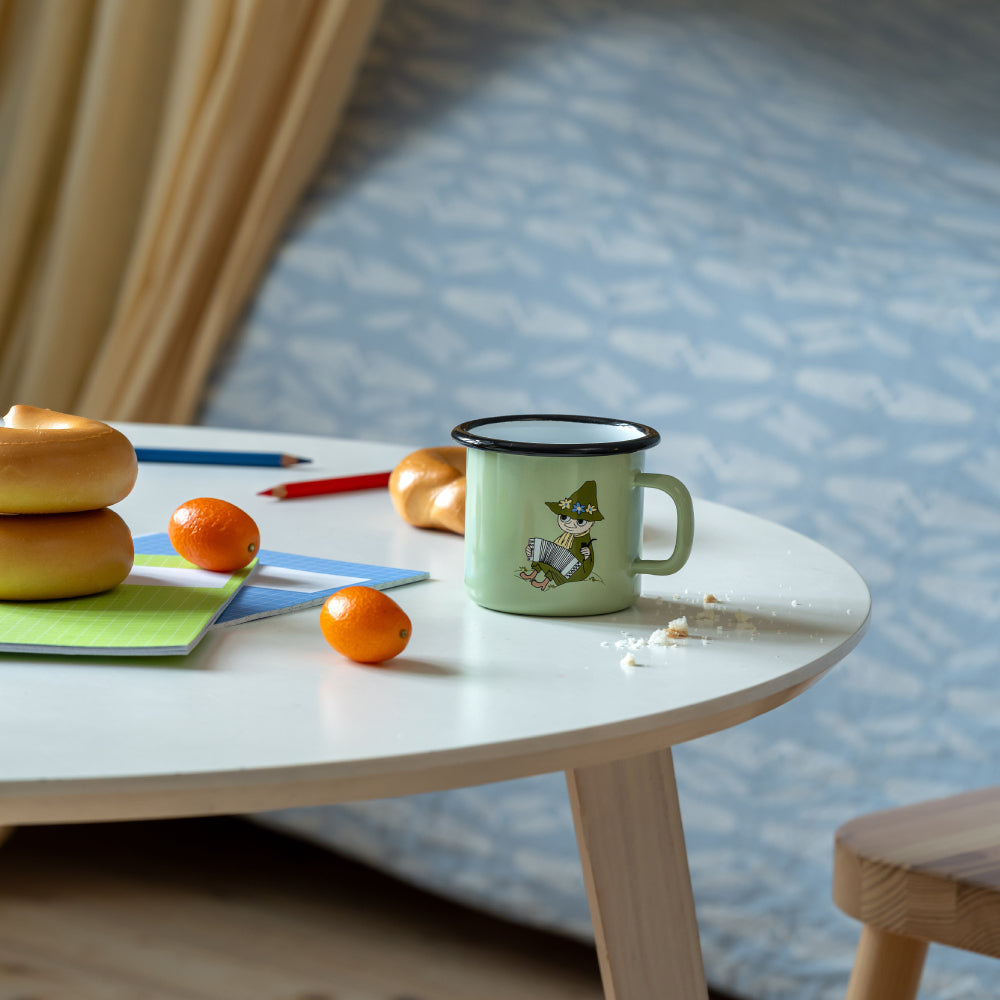 Snufkin Retro Mug 2,5dl Green - The Official Moomin Shop