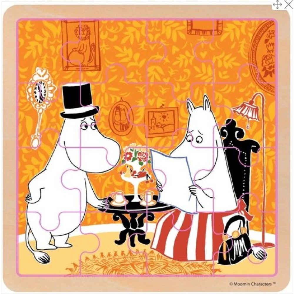 Moomin Teatime Wooden Square Puzzle - Barbo Toys - The Official Moomin Shop
