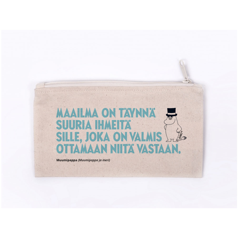 Moominpappa Wonderful Things Canvas Pencil Case - The Official Moomin Shop