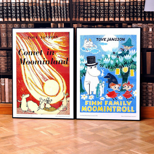 Poster Moomin C'est la fête dans la vallée!- Poster coloré pour