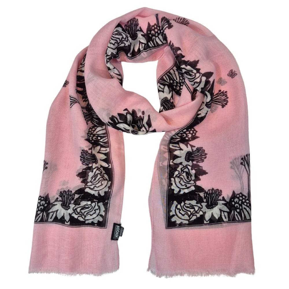 Moomin Hug Lyocell Scarf Rosa - The Official Moomin Shop