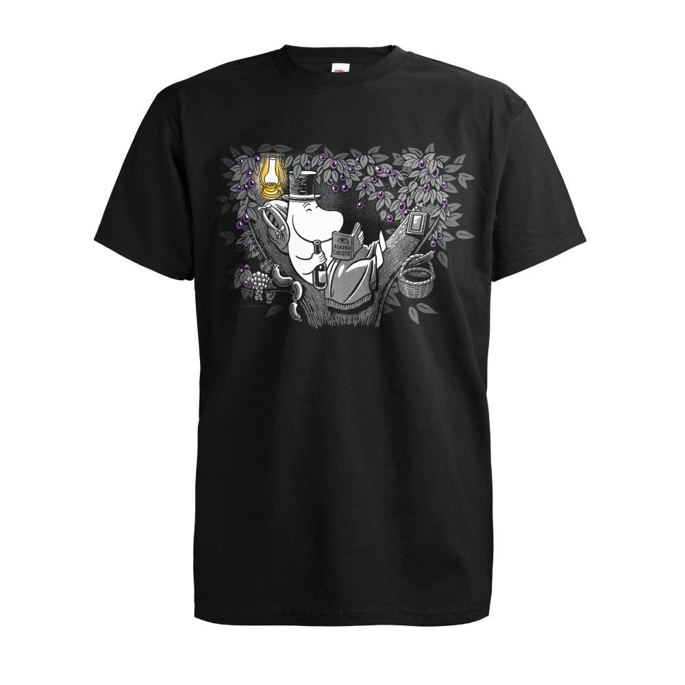 Moominpappa Relax T-shirt Black - The Official Moomin Shop