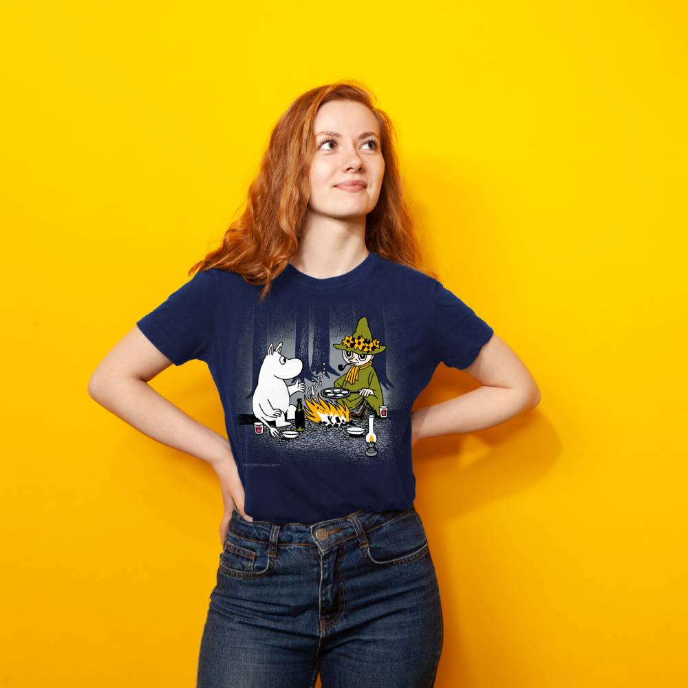 Moomin Campfire T-shirt Blue - The Official Moomin Shop