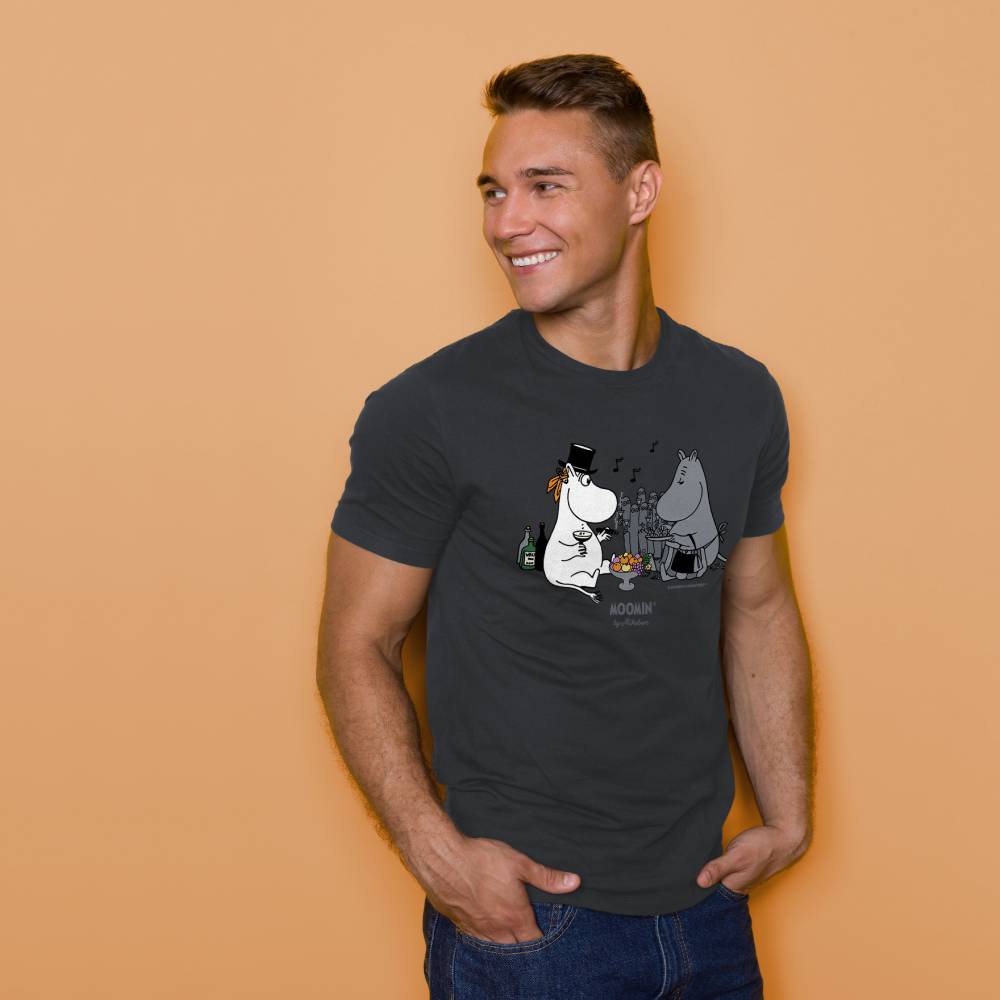 Moomin Picnic T-shirt Gray - The Official Moomin Shop