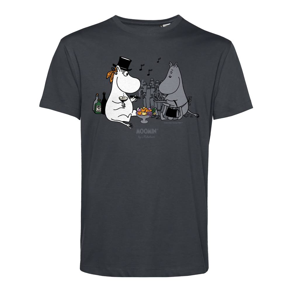 Moomin Picnic T-shirt Gray - The Official Moomin Shop