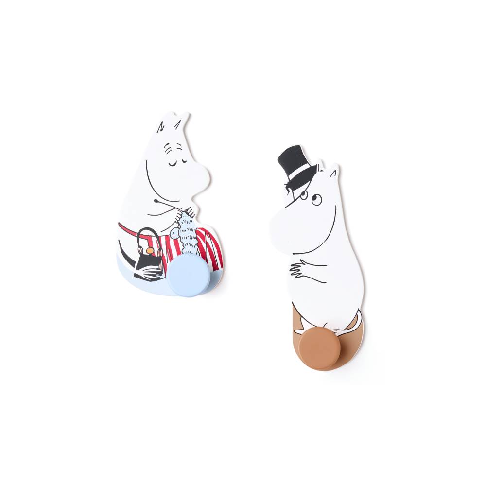 Moominmamma &amp; Moominpappa Hooks 2-set - Kid&#39;s Concept - The Official Moomin Shop