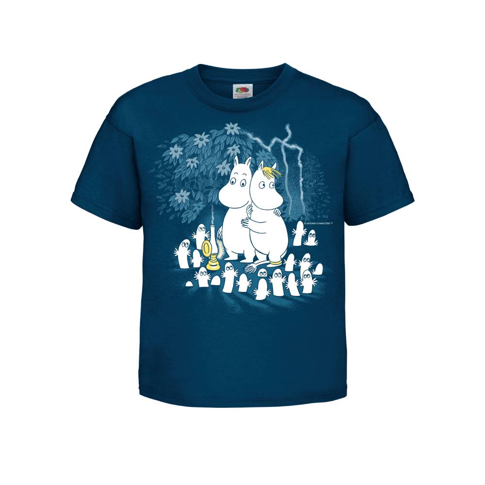 Moomins & Hattifatteners Kids T-shirt Blue - The Official Moomin Shop