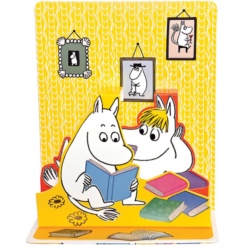 Moomin Reading Les Pop's Card 3D - The Official Moomin Shop