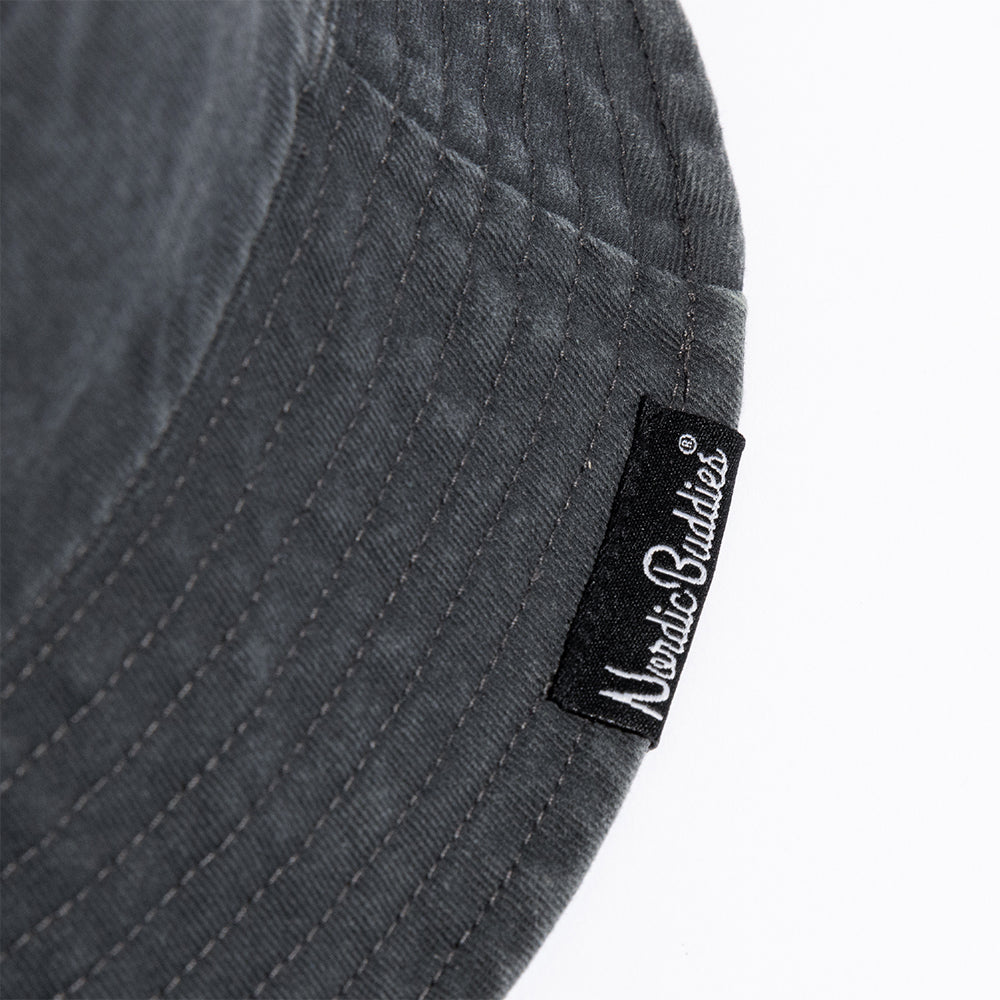 Moomintroll Running Classic Bucket Hat Denim Gray - The Official Moomin Shop