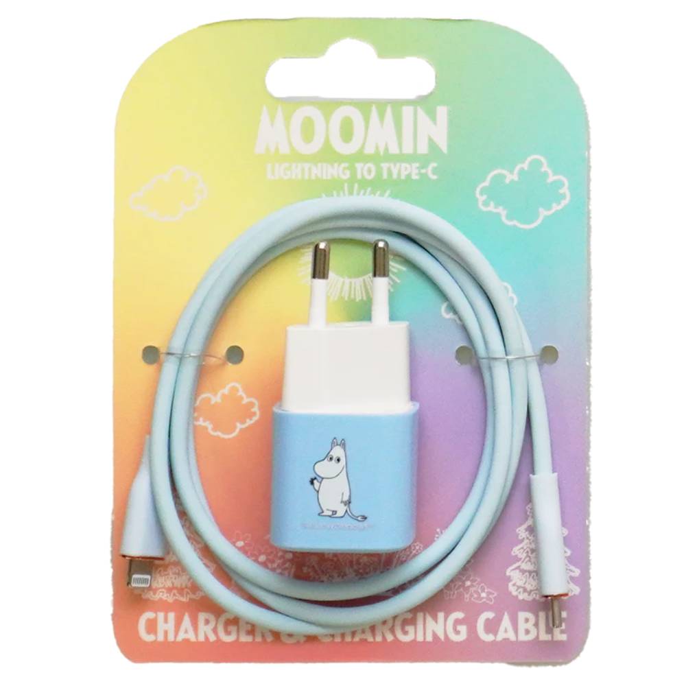 Moomintroll Charger Set Lightning 20W - Happy Orange - The Official Moomin Shop