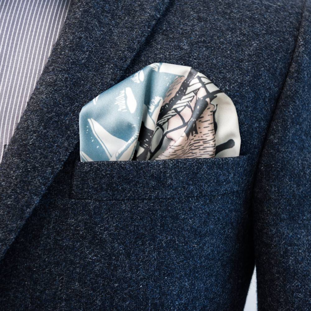 Moomin Bridge Multipurpose Pocket Square - The Official Moomin Shop