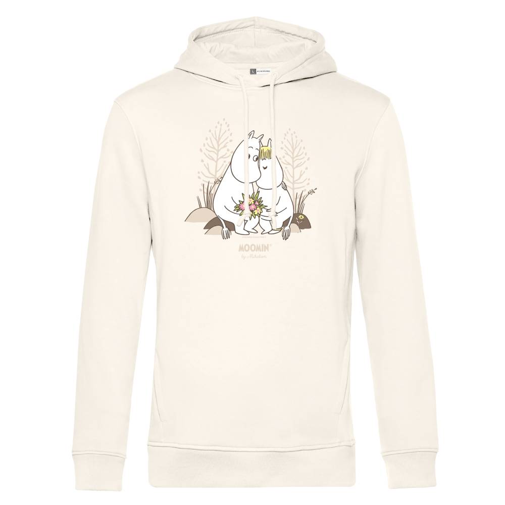 Moomin Hugging Hoodie White - The Official Moomin Shop