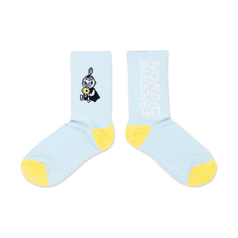 Happy Little My Retro Socks Light Blue 36-42 - Nordicbuddies - The Official Moomin Shop