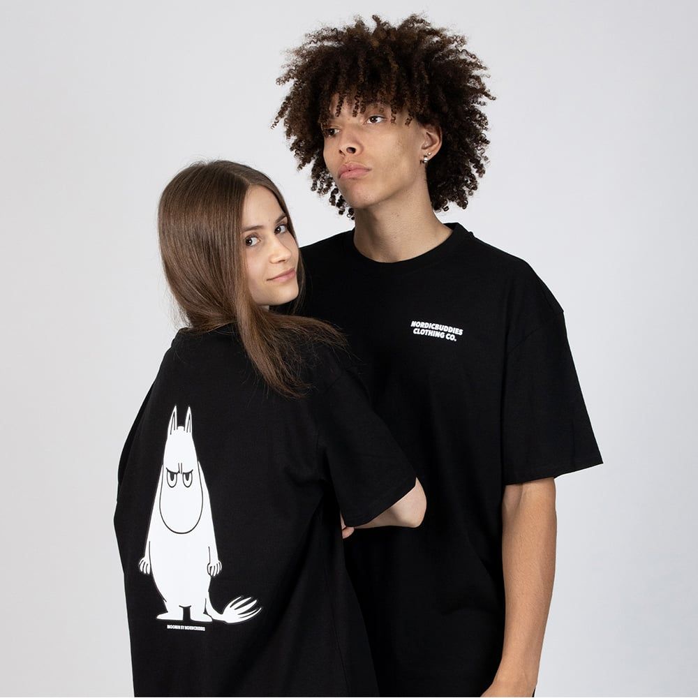 Moomintroll Angry T-shirt Black - The Official Moomin Shop