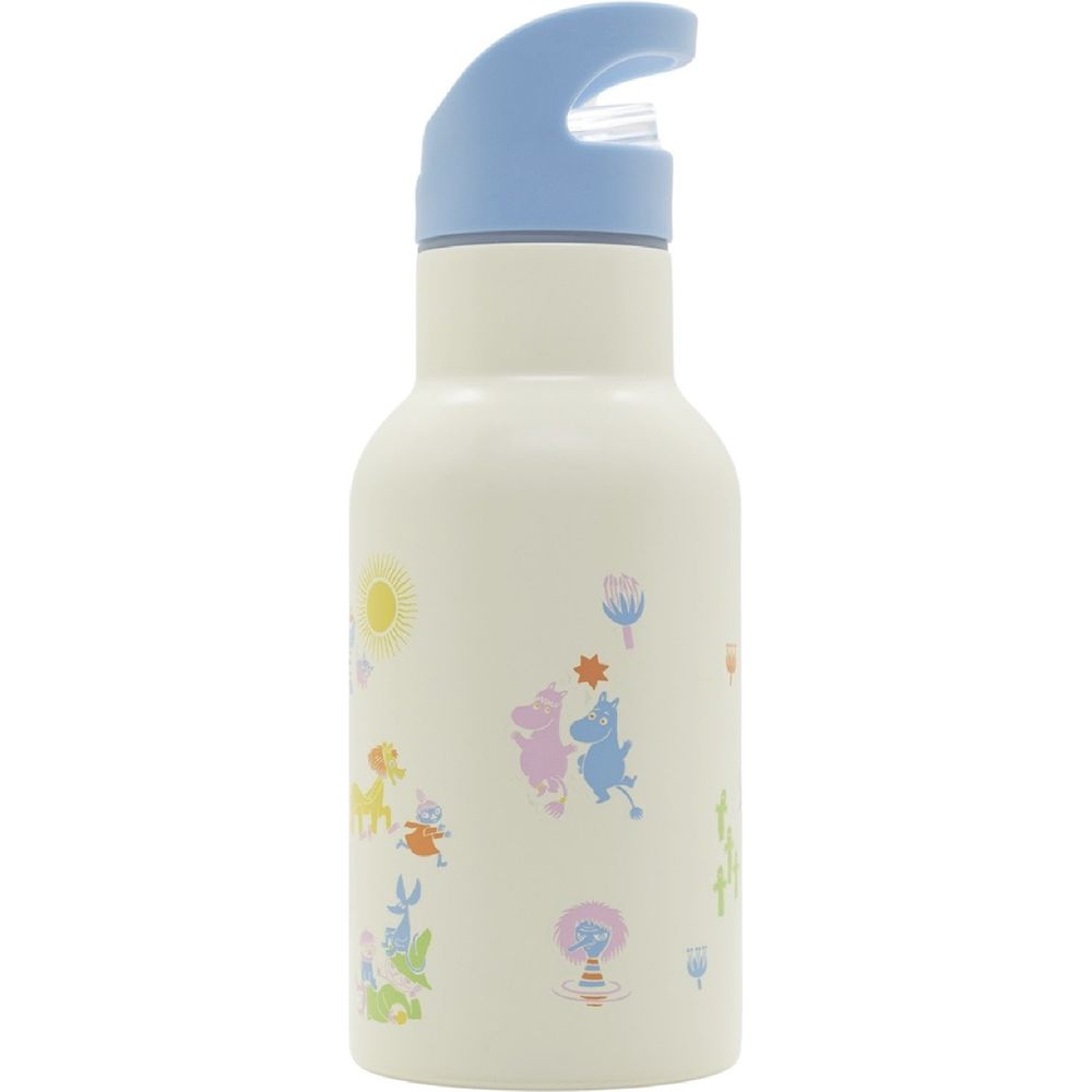 Moomin 80 Metal Waterbottle Blue - Rätt Start - The Official Moomin Shop