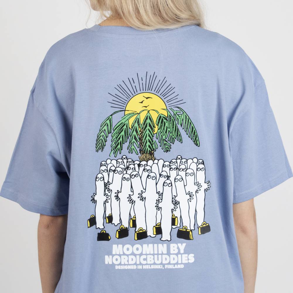 Hattifatteners T-shirt Unisex Lightblue- Nordicbuddies - The Official Moomin Shop
