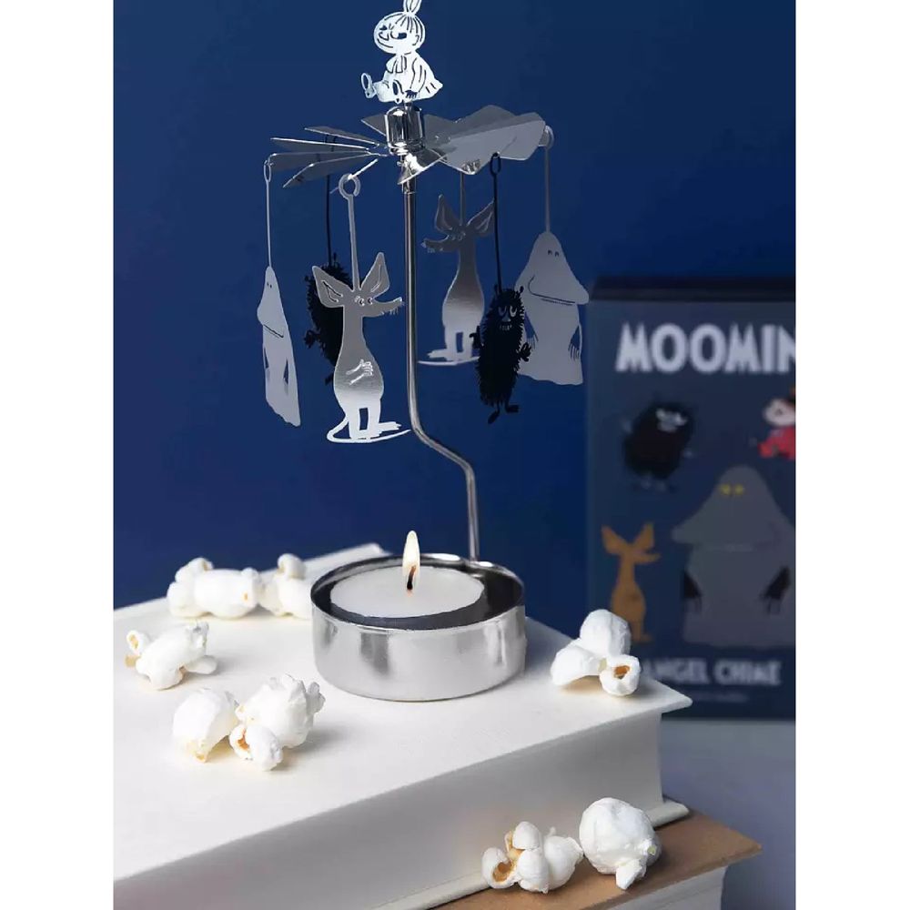 Moomin Friends Rotary Candle Holder Silver - Pluto Design - The Official Moomin Shop