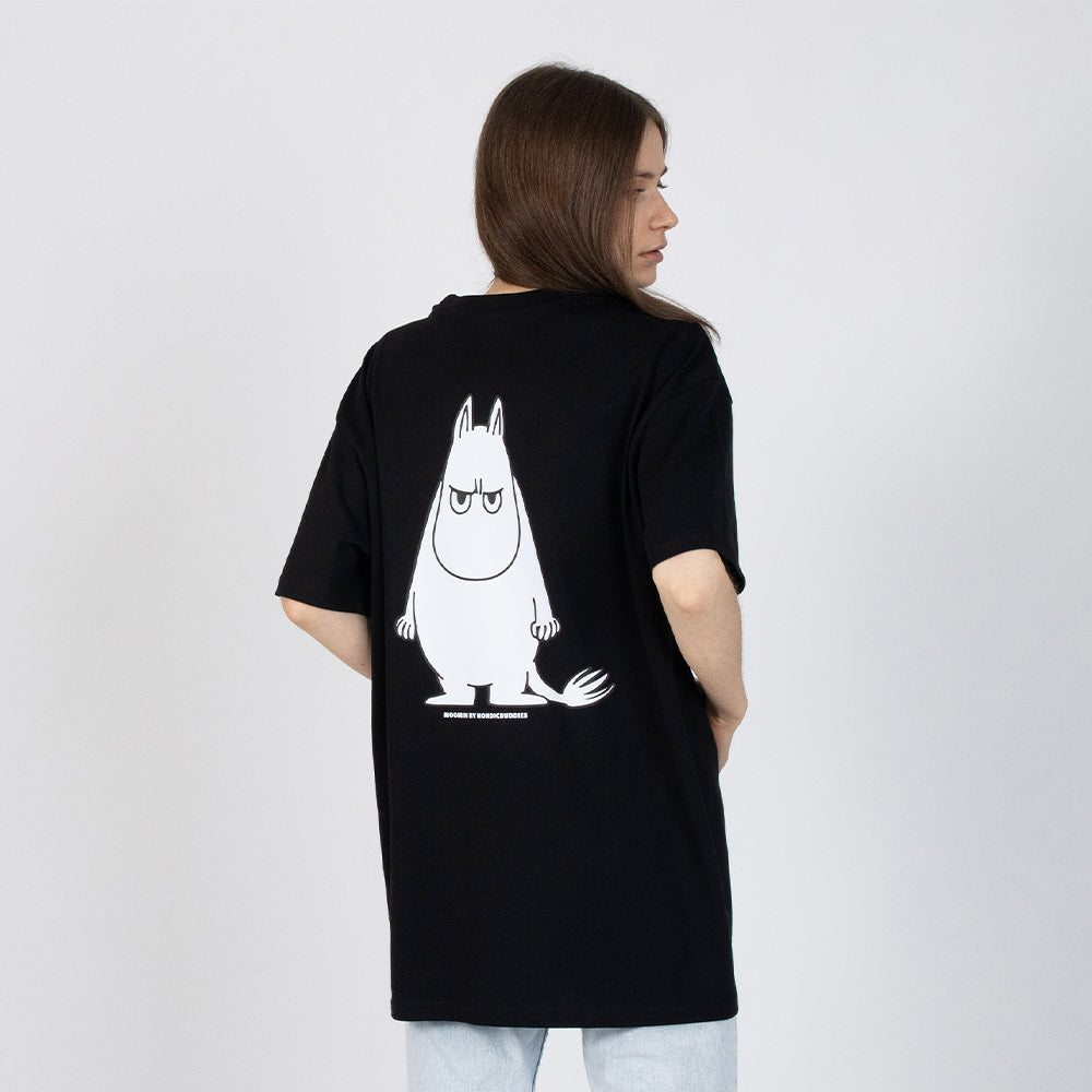 Moomintroll Angry T-shirt Black - Nordicbuddies - The Official Moomin Shop