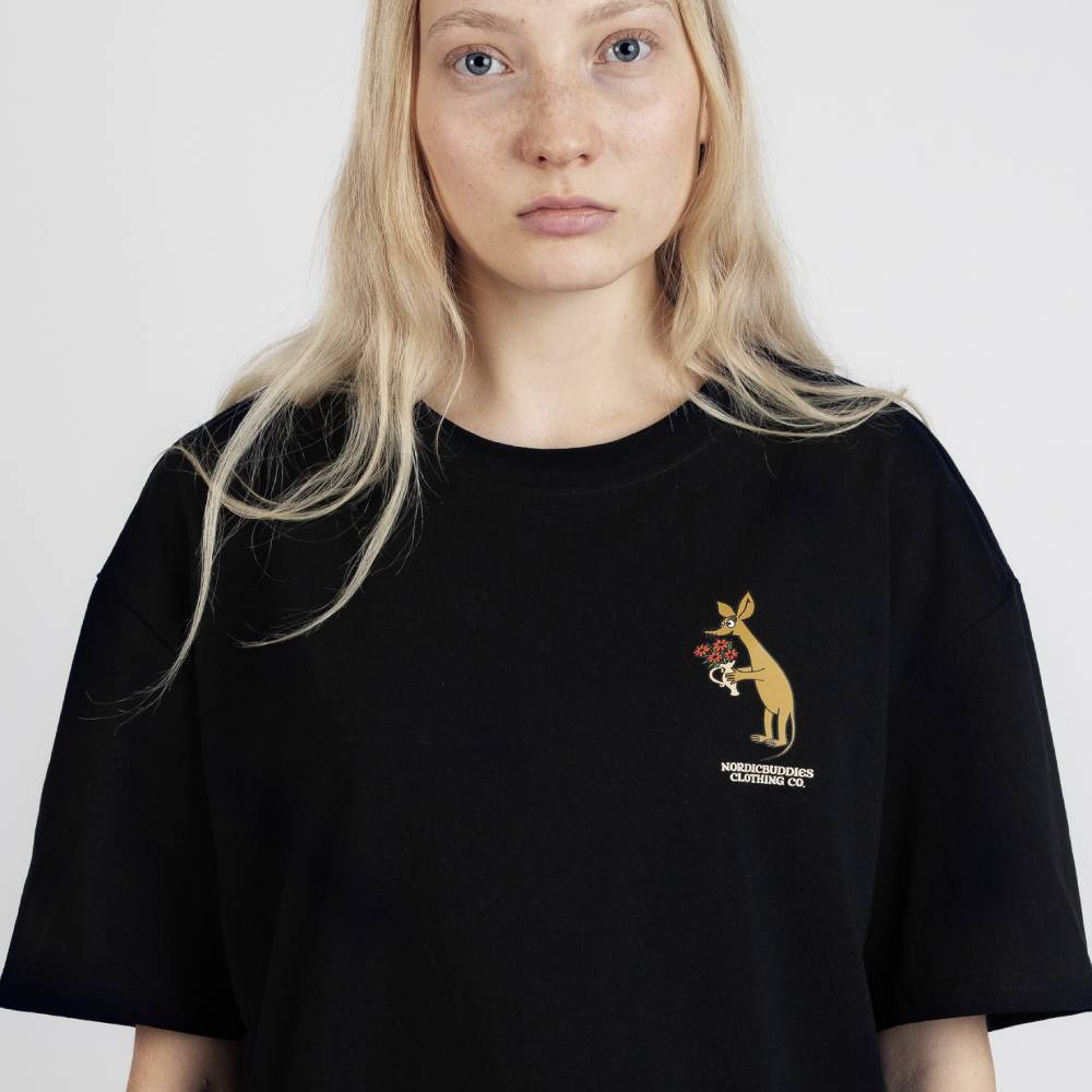 Sniff T-shirt Unisex Black - Nordicbuddies - The Official Moomin Shop