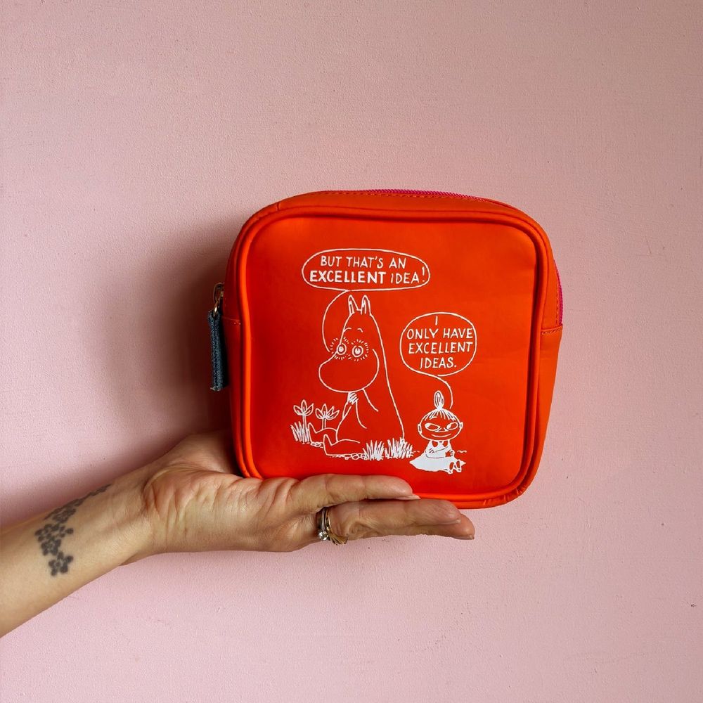 Moomin Makeup Bag Orange - House of Disaster - The Official Moomin Shop