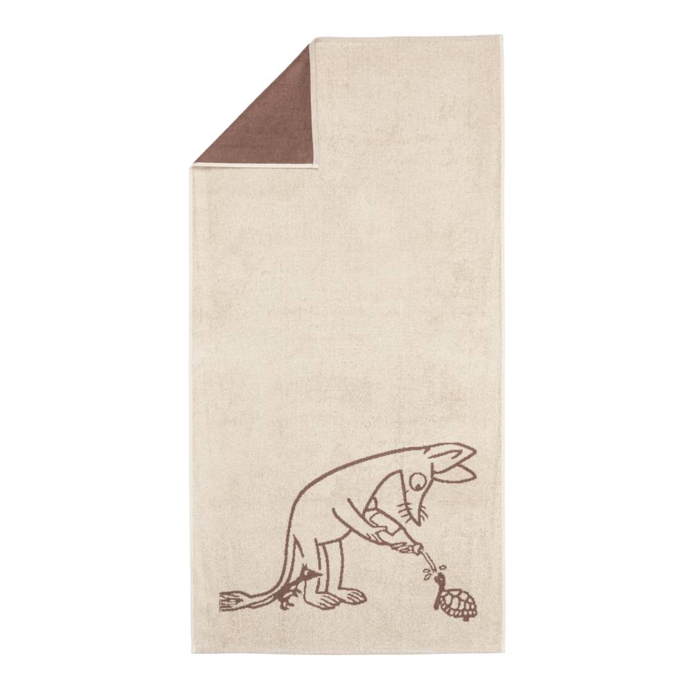 Sniff Bath Towel 70x140cm Brown - The Official Moomin Shop