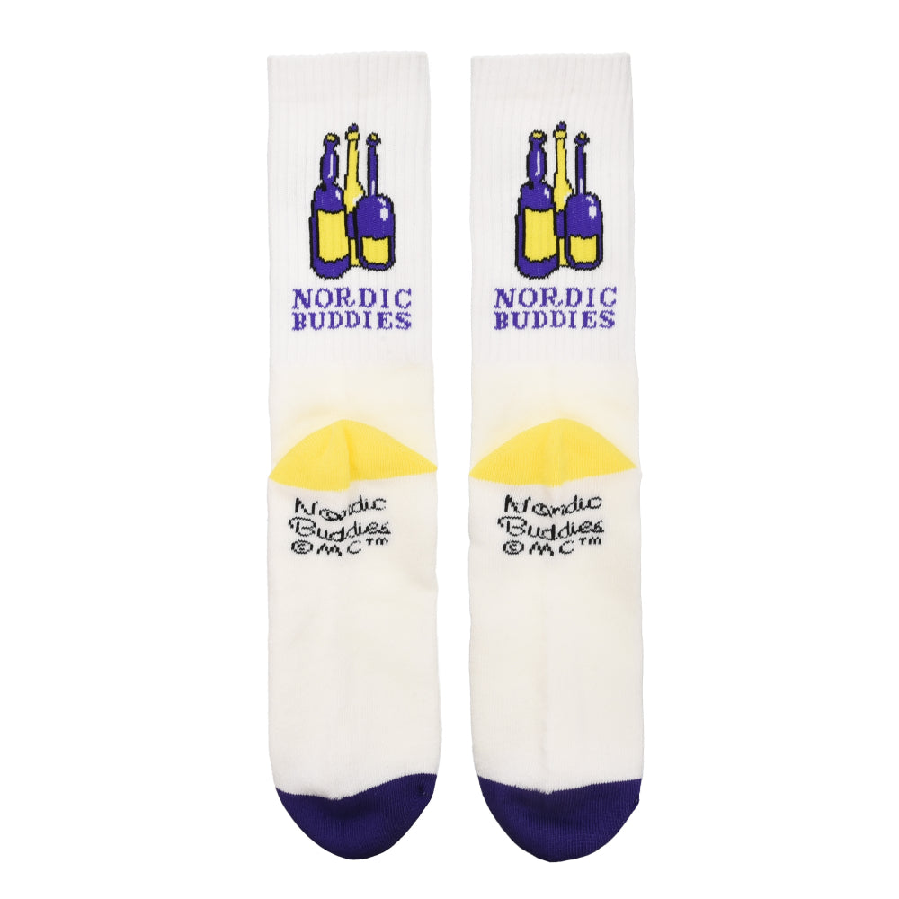 Stinky Men Retro Socks White - Nordicbuddies - The Official Moomin Shop