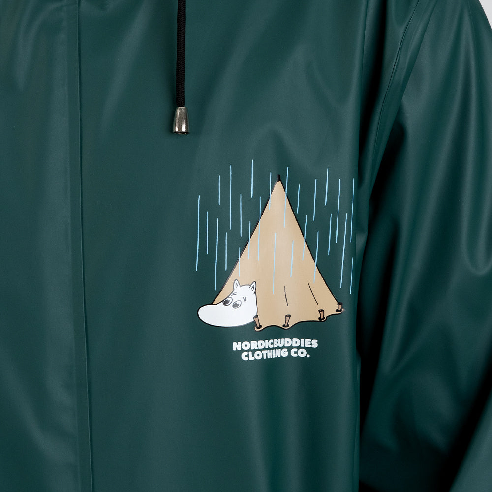 Moomintroll Rain Jacket Green - Nordicbuddies - The Official Moomin Shop