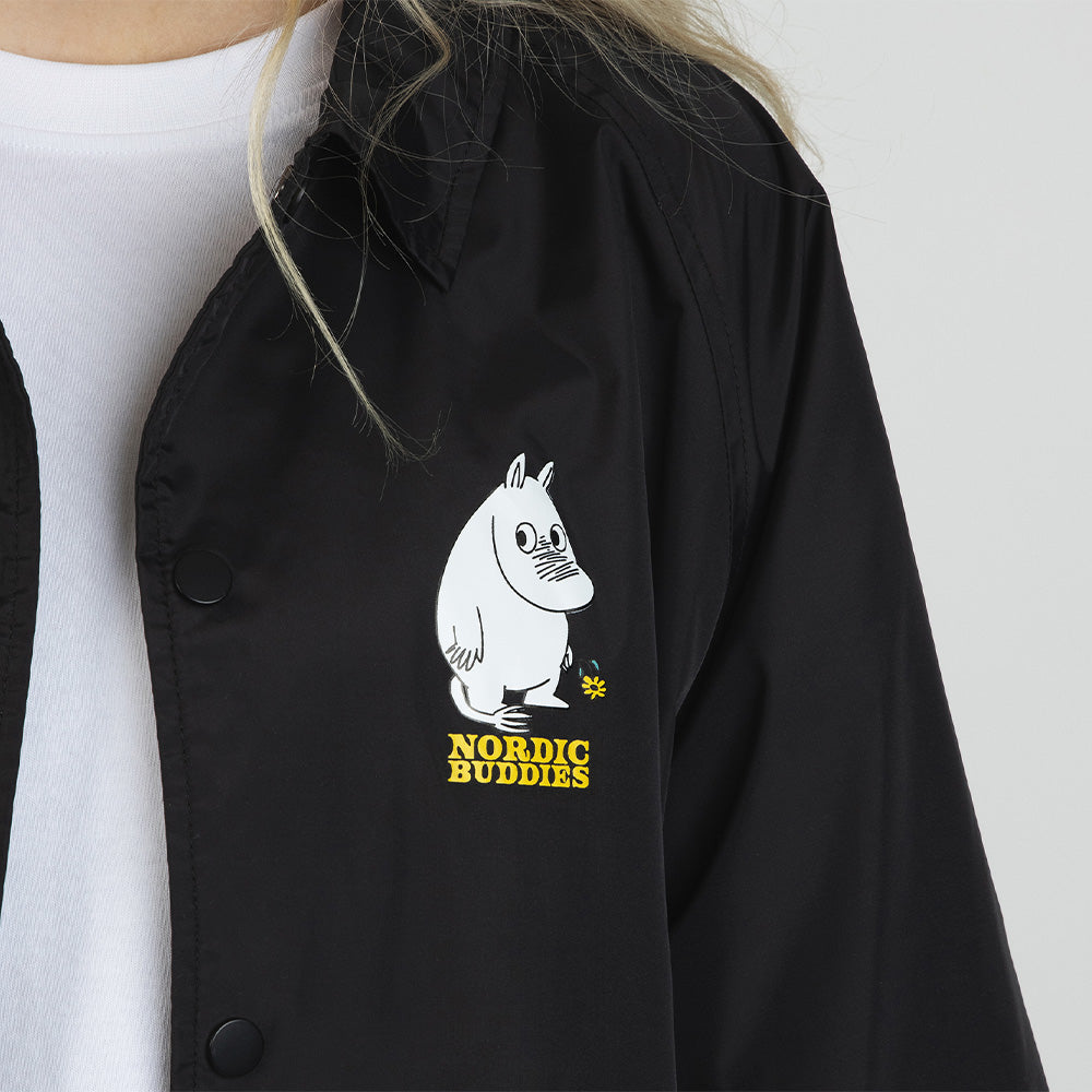 Moomintroll Coach Jacket Black - Nordicbuddies - The Official Moomin Shop