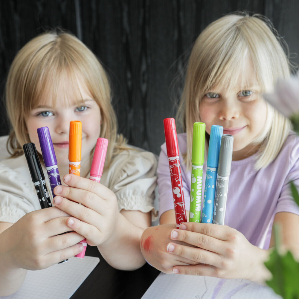 Moomin Jumbo Felt Pens 12-pcs - Anglo-Nordic - The Official Moomin Shop