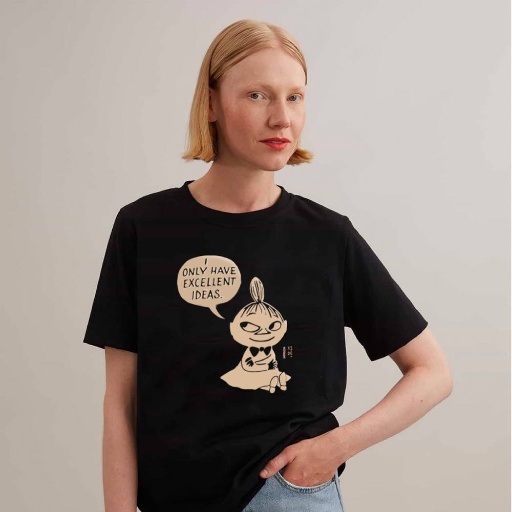 Little My T-shirt Unisex Black - Moiko - The Official Moomin Shop