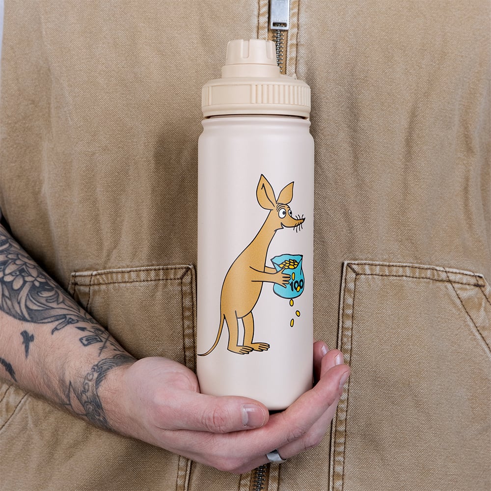 Sniff's Business Thermal Everyday Bottle 550ml Beige - The Official Moomin Shop