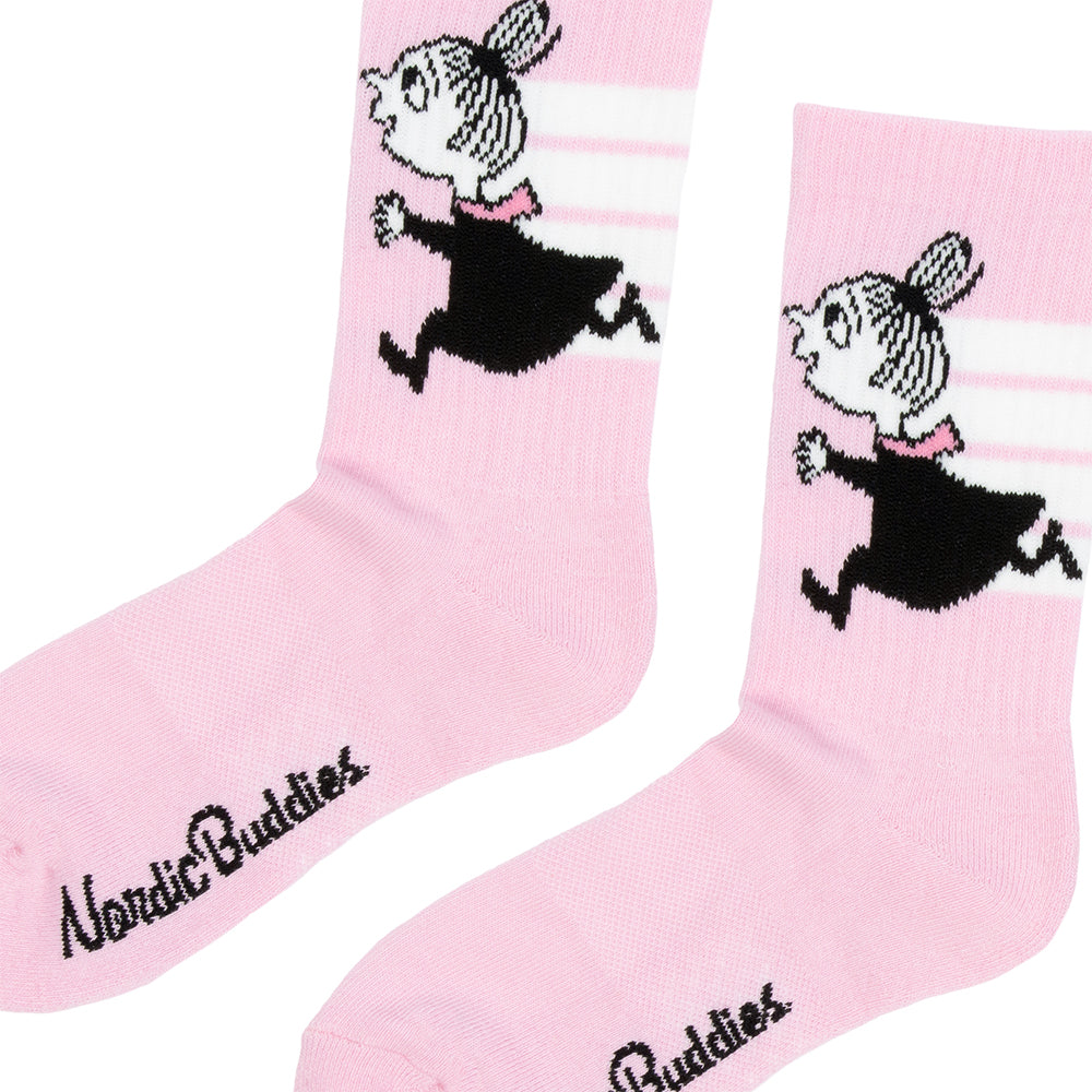 Little My Active Crew Socks 36-42 Lightpink - Nordicbuddies - The Official Moomin Shop