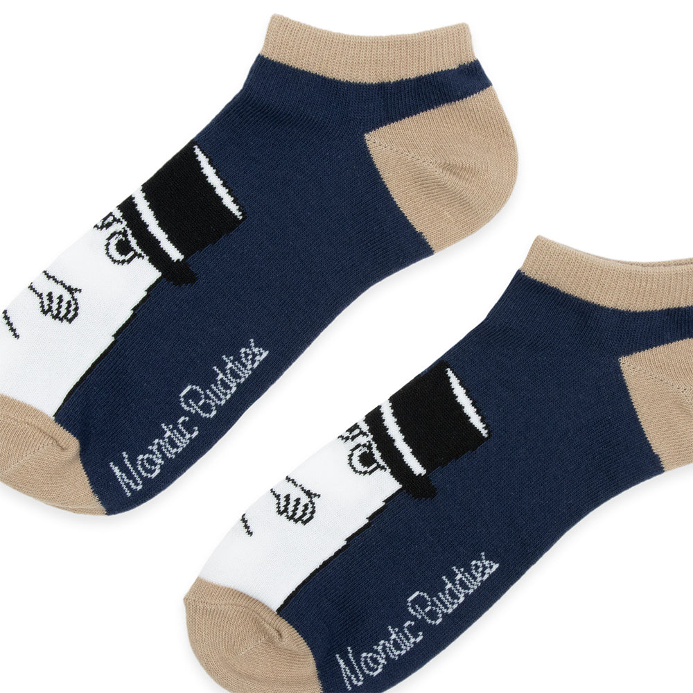 Moominpappa Ankle Socks 40-45 Darkblue - Nordicbuddies - The Official Moomin Shop