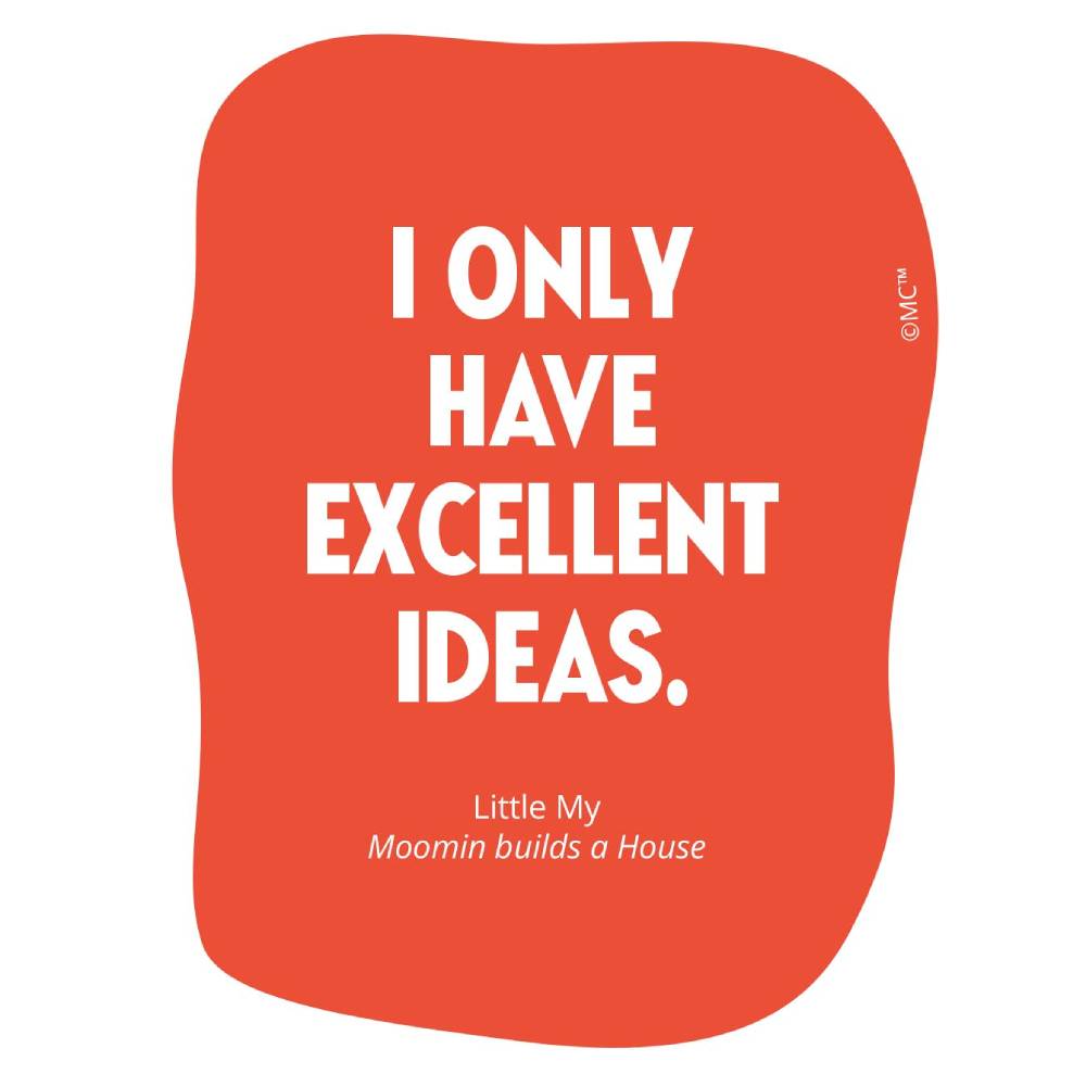 Little My Excellent Ideas Vinyl Sticker - The Official Moomin Shop
