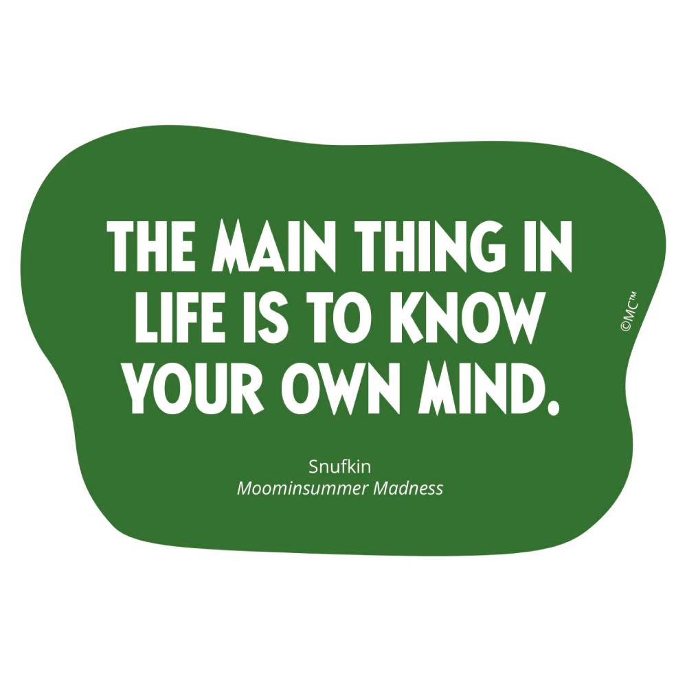 Snufkin The Main Thing Vinyl Sticker - The Official Moomin Shop