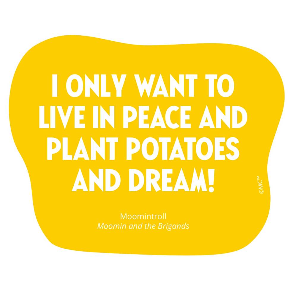 Moomintroll Potatoes Vinyl Sticker