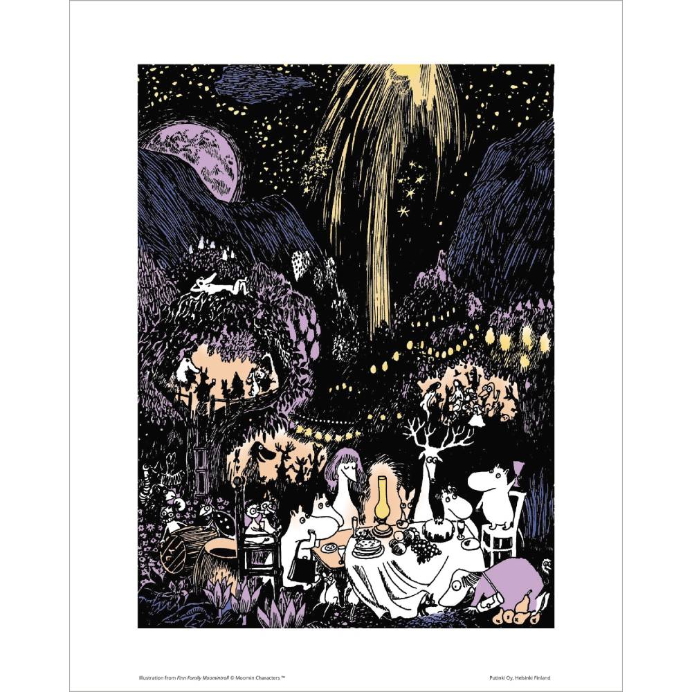 Moomin August Party Poster 24x30 - The Official Moomin Shop