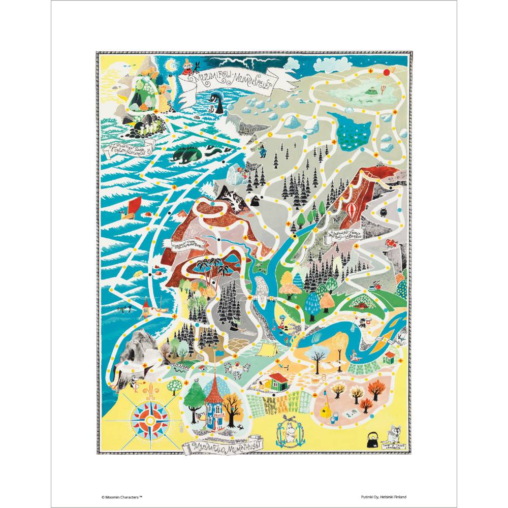 Moomin Game Poster 24x30 - The Official Moomin Shop