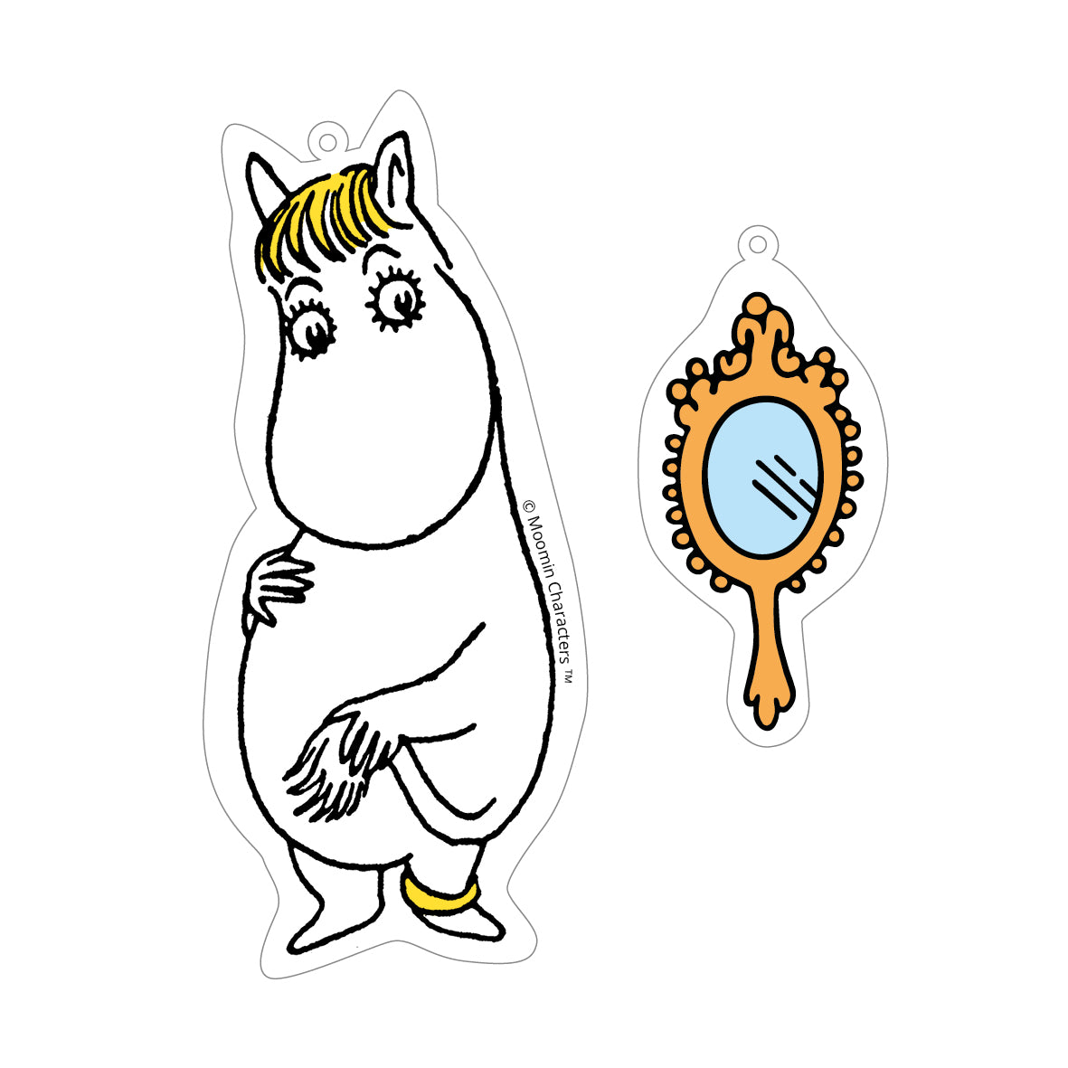 Snorkmaiden & Mirror Reflector White - The Official Moomin Shop