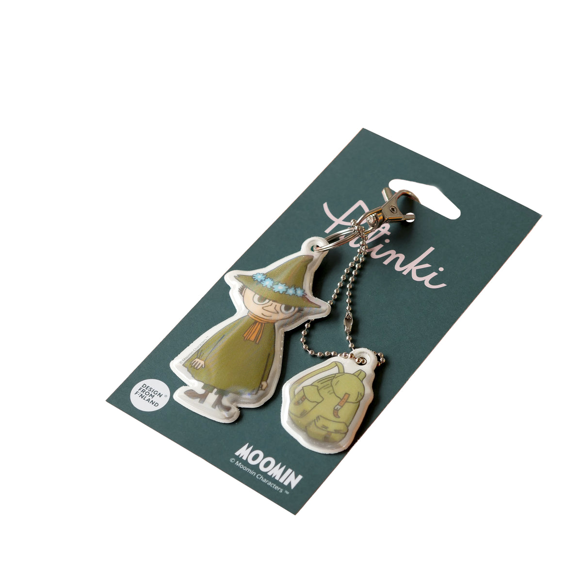 Snufkin & Backpack Reflector Green - The Official Moomin Shop