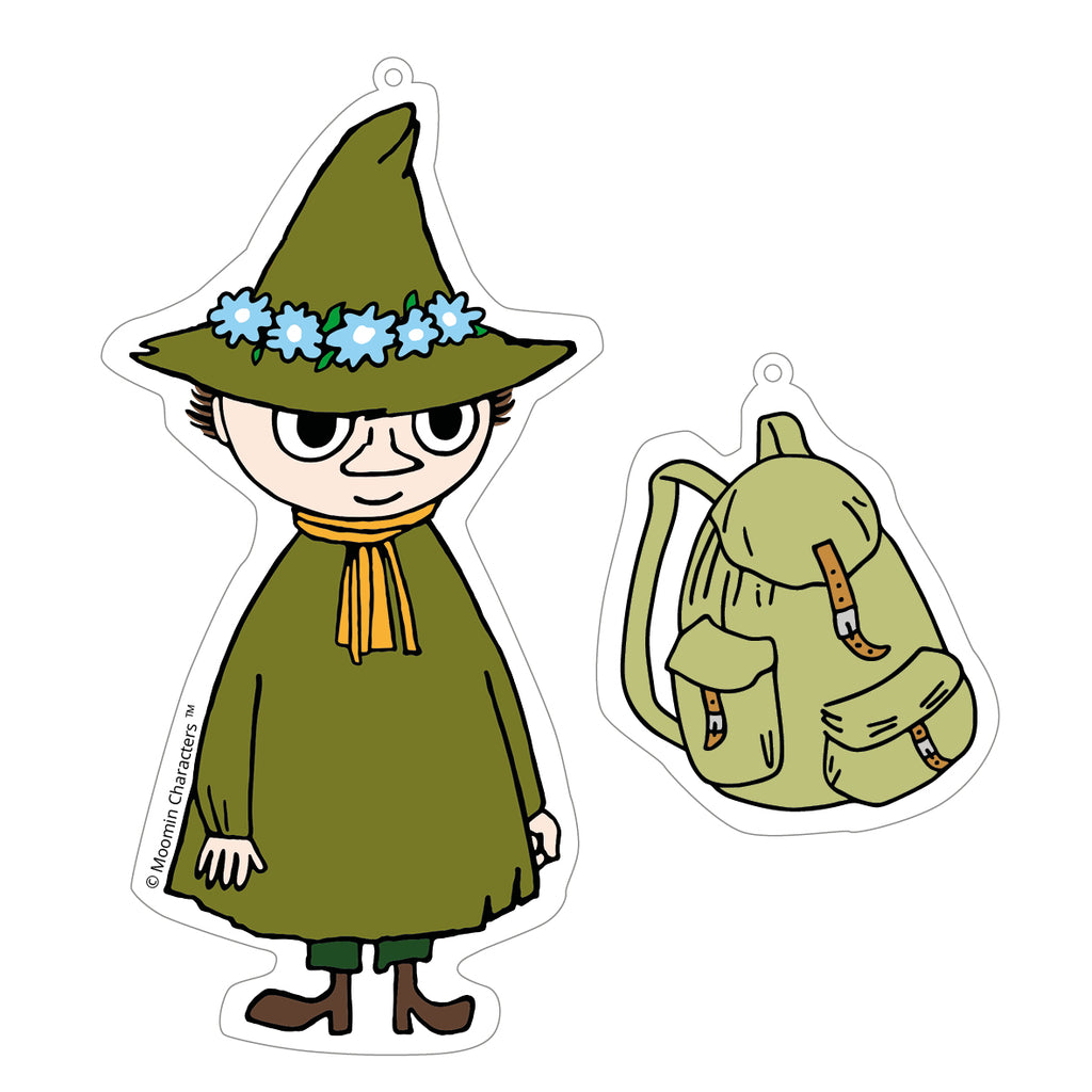 Snufkin & Backpack Reflector Green - The Official Moomin Shop