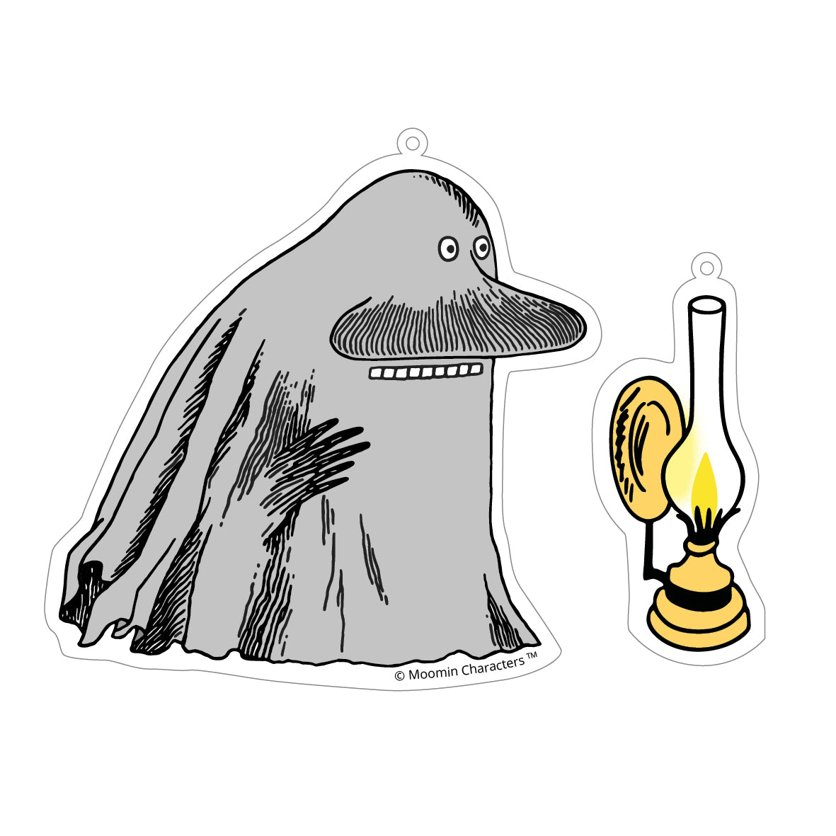 The Groke & Lamp Reflector Grey - The Official Moomin Shop