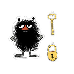 Stinky & Key & Lock Reflector Black - The Official Moomin Shop
