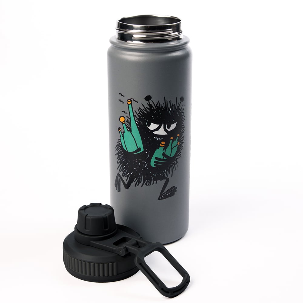 Stinky Thermal Everyday Bottle Grey - Nordicbuddies - The Official Moomin Shop