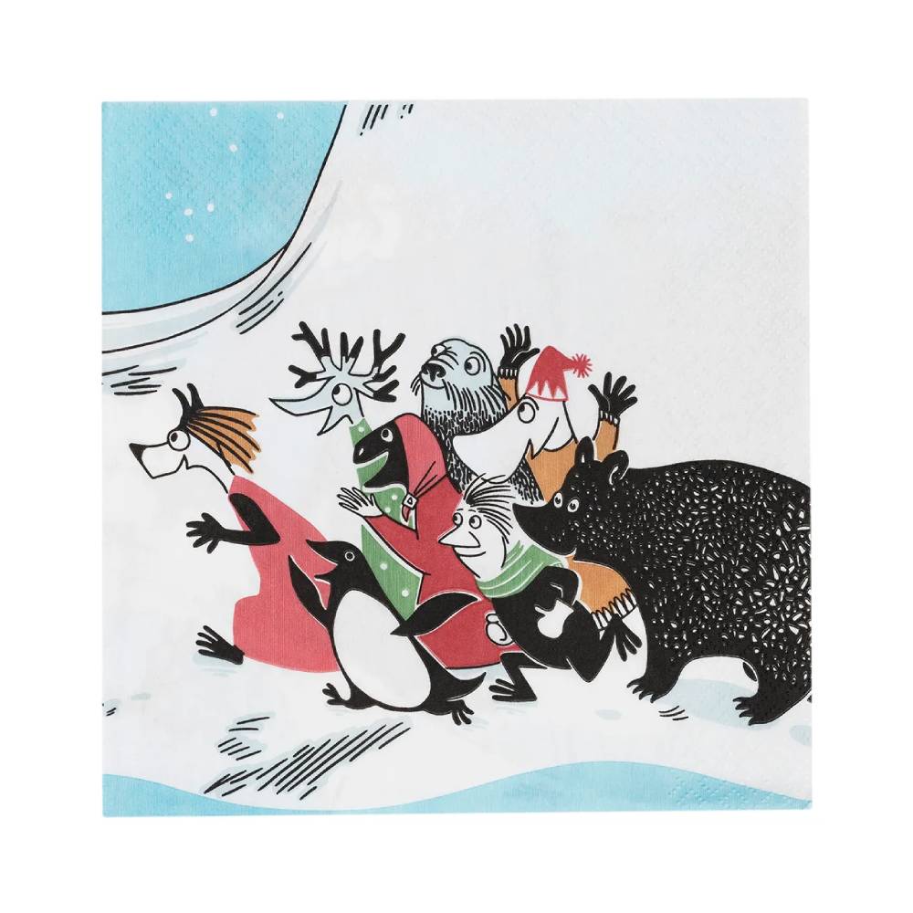 Moomin Ski Jumping Napkins - Moomin Arabia - The Official Moomin Shop